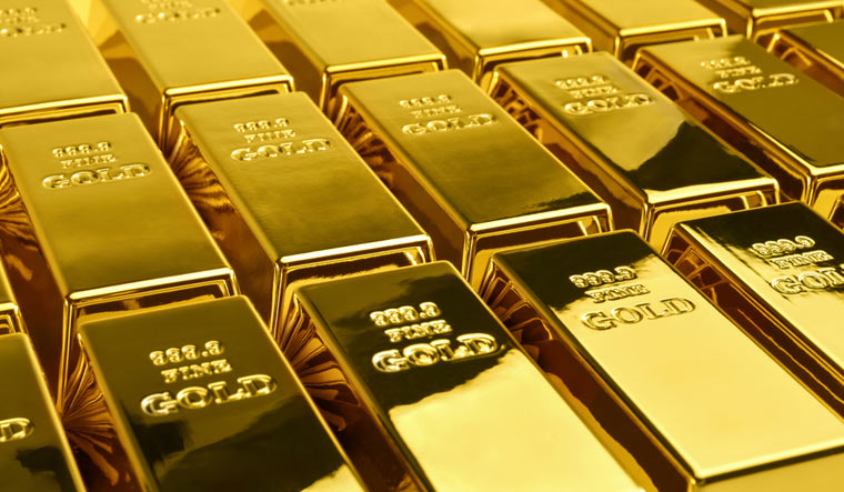 Gold bullion bullion Gold bar shut